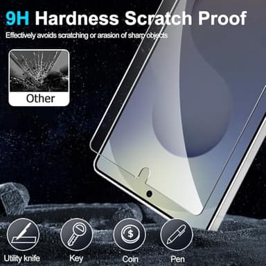 T Tersely [3 in 1 Magnetic Matte Case for Samsung Galaxy S25 Ultra 5G(6.9 inch), with 2 Pack Tempered Glass Screen Protector, Translucent Frosted Skin-Feel Case, Compatible with MagSafe, Black - Image 5