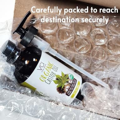 VITAL AFFAIR Castor Oil Organic Cold Pressed Unrefined Glass Bottle - USDA Certified Castor Oil For Hair Growth, Skin, Eyelashes, Eyebrows & Nails - 8 Fl Oz - Image 8