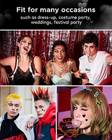 LitBear Acne Patch Pimple Patch, Black Star & Heart Shaped Acne Absorbing Cover Patch, Hydrocolloid Acne Patches For Face Zit Patch Pimple Sticker Acne Dots, Tea Tree Oil + Centella (108 Count) - Image 6