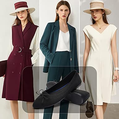 Shupua Women's Flats Black Flats Shoes Pointed Toe Ballet Flats Comfortable Bow Girls Flats Dressy(Black.us9) - Image 6