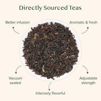 VAHDAM, Darjeeling Tea Leaves From Himalayas 340g (170+ Cups) Pure Unblended Darjeeling Black Loose Leaf Tea | Packed & Shipped Direct From Source In India - Image 2