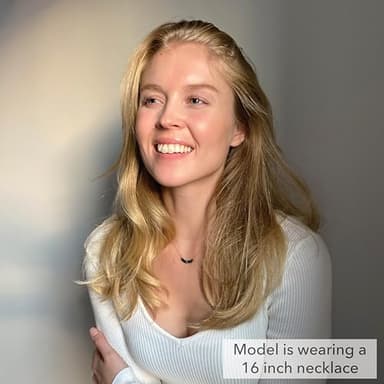 Rebecca Anne Handmade Jewelry Birthstone Bar Necklace, Gold January Garnet Necklace, 16" with 2" Extender, Personalized Layering Necklace Graduation Gift or Birthday Gift for Women, Girls - Image 5