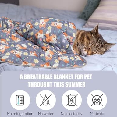 Leekalos Dog Cooling Mat - Summer Pet Cooling Pad for Cats & Dogs, Portable & Home Use - Image 7