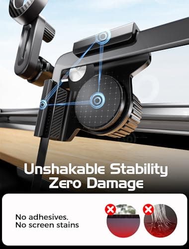 Tesla Phone Mount for Model Y Accessories 2025, No Glue Required with Suction Cup, Strongest Magnetic Tesla Phone Holder for Model 3 Accessories, for MagSafe Car Mount Fits for iPhone 16 Pro Max 15 14 - Image 2