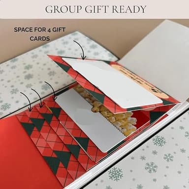 Trmonol Handmade Christmas Gift Card Booklet, Christmas Money Holder Envelope Booklet for Cash, ChristmasGifts Card Book, PartyGift Supplies (2PC) - Image 4