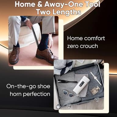 DeFageH Shoe Horn, 3Pcs Premium Plastic Shoe Horns (16 & 7.5 Inch), Shoe Horn Long Handle for Seniors, Men, Women, Durable Shoehorn Shoes Spoon for Home & Travel - Image 7