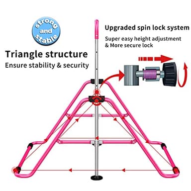 Tepemccu Expandable Gymnastics Bars, Adjustable Height Gymnastic Horizontal Bars, Children Folding Training Bar for Kids - Image 4