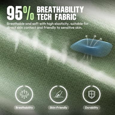 Dowinx Gaming Chair Fabric with Pocket Spring Cushion, High Back Ergonomic Computer Chair with Footrest for Adults, Massage Lumbar Support Swivel Game Chair for Office Gaming 300LBS, Green - Image 3