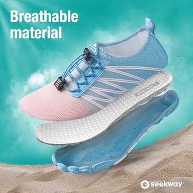 SEEKWAY Water Shoes for Women Adult Quick-Dry Aqua Sock Barefoot Men for Beach Swim River Pool Lake Hiking Kayaking Surfing - Image 3
