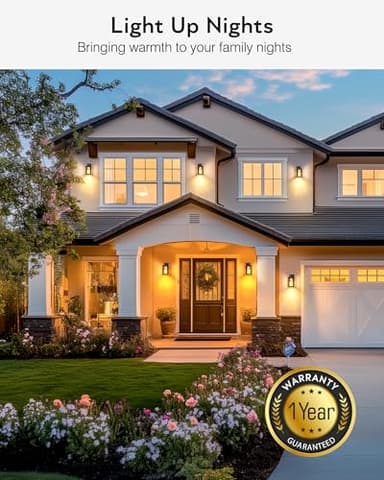 VIANIS 2 Pack Porch Lights Outdoor, Oil Rubbed Bronze Dawn to Dusk Exterior Lighting Fixtures for House, Farmhouse Outside Garage Lights Wall Mount Built-in LED Outdoor Wall Sconces Lantern, Anti-Rust - Image 6