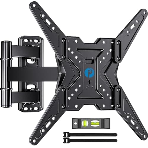 Pipishell Full Motion TV Wall Mount for Most 26-60 inch TVs, 55 inch Compatible, with Swivel, Tilt, Extension, Single Stud Articulating TV Mount Bracket, Holds up to 77 lbs, Max VESA 400x400mm, PIMF11 - Image 1