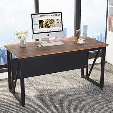 Tribesigns 55 inches Executive Desk and 43" lateral File Cabinet, L-Shaped Computer Desk Home Office Furniture with Drawers and Storage Shelves, Office Table with Cabinet - Image 5