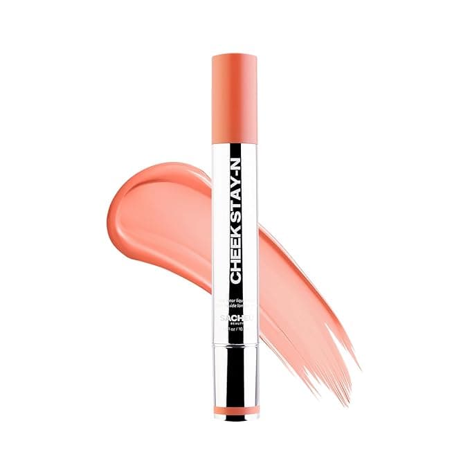 Sacheu Cheek STAY-N Liquid Blush for Cheeks — High Pigment, Buildable, Lightweight Cream Blush for Dewy & Radiant Flushed Cheeks — Long-lasting & Cruelty Free, I'm Playful - Image 1