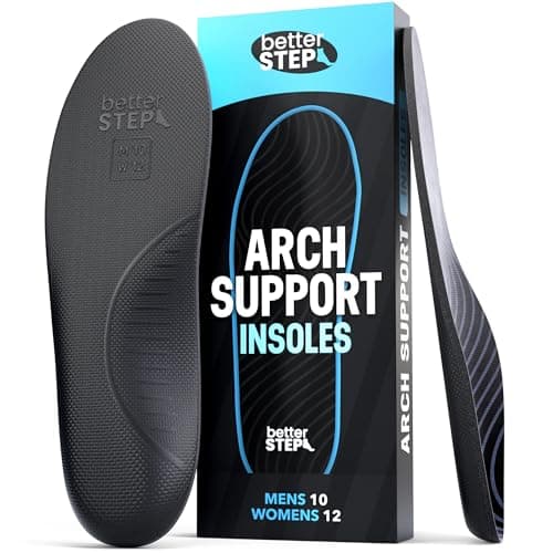 Arch Support Insoles for Women & Men Plantar Fasciitis Insoles, High Arch Support Insoles, Orthotic Pain Relief, All Day Comfort (Mens 10-10.5 | Womens 12-12.5) - Image 1