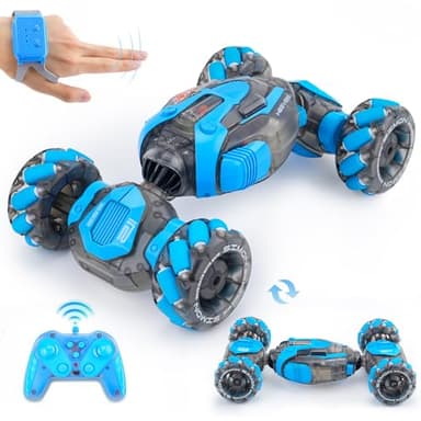 Gesture Sensing RC Stunt Car for Boys, Remote Control Toys for Kids Age 5-7, 6-8, 9 10 11 12+ Years Old Birthday Gifts, 2.4GHz Hand Controlled RC Drift Car with Light & Music, Double-Sided Driving - Image 1