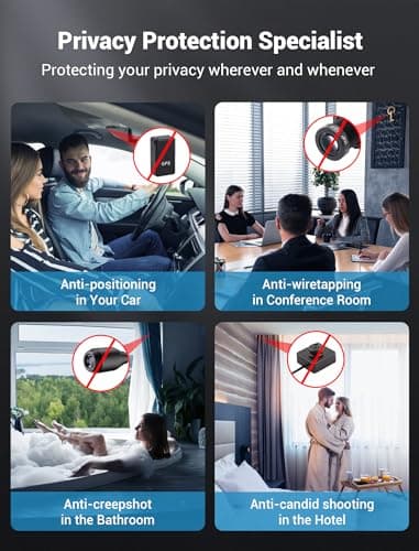 Ｓｍｈａｗｋ smhawk Hidden Camera Detector - 2025 Camera Detector, Bug Detector, GPS Tracker Detector, spy Camera, Listening Device Detector for Hotels, Home, Office, 6 Levels Sensitivity,4 Modes - Image 9