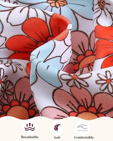 Mioglrie Toddler Bathing Suit Girl 3t 4t Swimsuit Girls Toddler Beach Swim Suit 2 Piece Orange Dasiy Bikini Summer Swimwear Tankini Set - Image 5