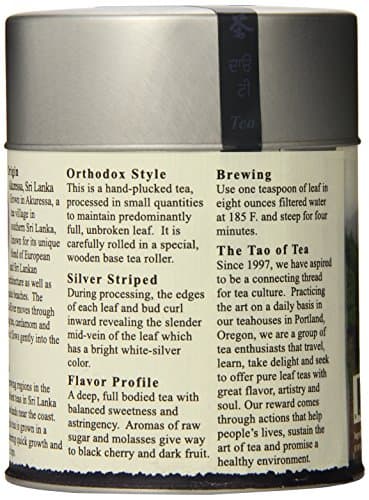 The Tao of Tea, Silver Striped Black Tea, Loose Leaf, 4 Ounce Tin - Image 4