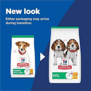 Hill's Science Diet Puppy, Puppy Premium Nutrition, Small Kibble, Dry Dog Food, Chicken & Brown Rice, 4.5 lb Bag - Image 2