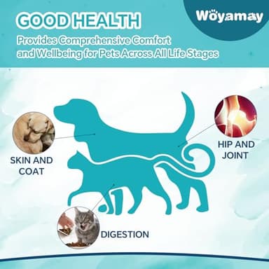 Woyamay Hemp Oil for Dogs and Cats - Hemp Oil Drops Rich in Omega 3, 6, 9 and Organic Extract Helps Pets with Аnxiеty, Pаin, Strеss, Slееp, Аrthritis, Sеizures Rеlief, Pets Calming Treat-2 Pack - Image 3