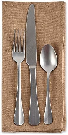 DII Solid Napkin Set Collection, 20x20, Stone, 6 Piece - Image 5