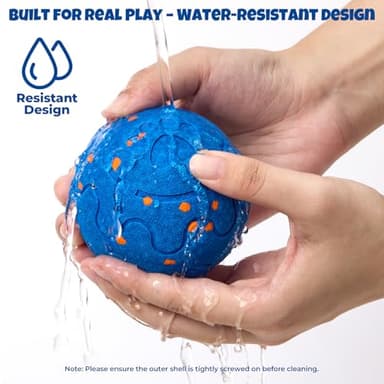 Fsitego Dog Balls: Interactive Dog Ball Auto Rolling - Interactive Dog Toys for Aggressive Chewers - Bouncy & Throwable, Type-C Rechargeable, Washable, for Small & Medium & Large Dogs – Blue - Image 7
