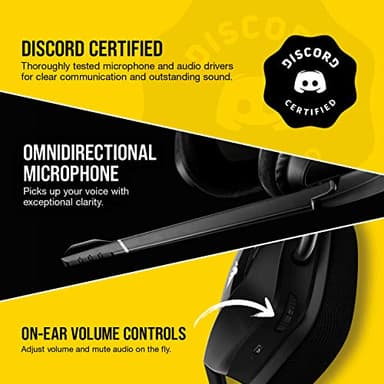 CORSAIR VOID RGB ELITE Wireless Gaming Headset – 7.1 Surround Sound – Omni-Directional Microphone – Microfiber Mesh Earpads – Up to 40ft Range – iCUE Compatible – PC, Mac, PS5, PS4 – Carbon - Image 6