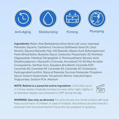 HYDRONOVA Anti-Aging Moisturizer Face Cream and Tighten and Lift Neck Cream - Facial Moisturizer for Women - Skin-Firming Wrinkle Formula with Retinol - PM Moisturizer for Face, Neck and Décolleté - Image 7