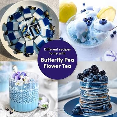 VAHDAM, Butterfly Pea Flower (15 Pyramid Bags) Vegan, Non-GMO | Delicate & Earthy | Direct From Source – Plant-Based Biodegradable | Brew Iced Tea, Cooking, Mocktails & Cocktails - Image 7