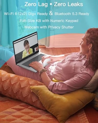 HP 17-inch Touchscreen Business Laptop - 17.3" Display, MS Office Lifetime, W/CD.DVD Drive, AMD Ryzen 5 7530U(Beats i7-1165G7, Up to 4.5Ghz), 32GB RAM 1TB SSD, Windows 11 Pro, Numeric Keypad - Image 3