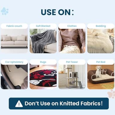 Analan 3-in-1 Pet Hair Remover & Grooming Set for Dogs & Cats – Self-Cleaning Brush for Shedding, Cat Brush, Metal Fur Remover for Couch Carpet & Car, and Rubber Tool for Clothes & Bedding - Image 7