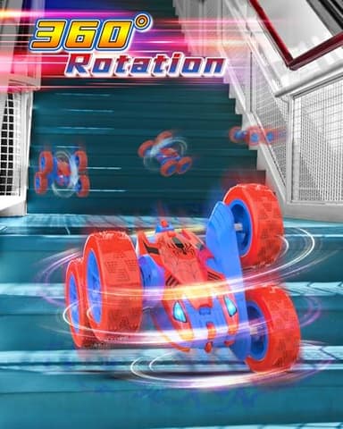 Blissbud Remote Control Car Spider RC Cars for 4 5 6 7 8 9 10 11 12 Year Old Boy 360°Rotating 4WD Rechargeable Drift RC Race Car Boys Toys Birthday Gifts Christmas Basket Stuffers for Kids Age 4-12 - Image 2