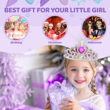 INNOCHEER Pretend Makeup for Toddlers Toys, Fake Makeup Mermaid Toys for Girls Purse, Toddler Makeup Kit Pretend Play Makeup Toys, Toy Mermaid Makeup for Kids, Gifts Toys for 3 4 5 6 7+ Year Old Girls - Image 7