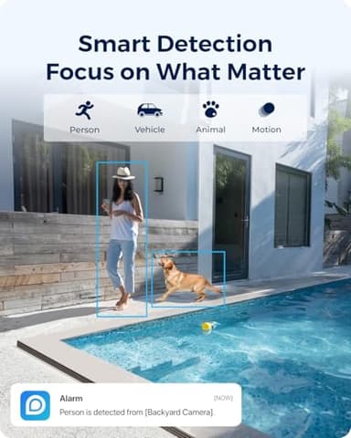 REOLINK 4K Security Cameras Wireless Outdoor System, Encrypted 1 Year Local Storage, Color Night Vision, 2.4/5GHz Wi-Fi, AI Detection, No Monthly Fee, Home Hub with 4X Eco Ultra+Solar Panel - Image 6