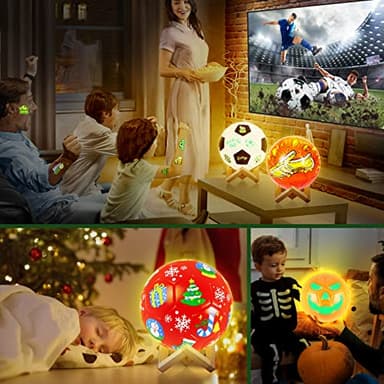 Paint Your Own Soccer Ball Lamp Kit, Soccer Gifts 3D Night Light, Art Supplies Creativity Arts and Crafts for Kids Ages 8-12, Birthday Christmas Gifts for Boys Girls Ages 3 4 5 6 7 8 9 10 11 12+ - Image 6
