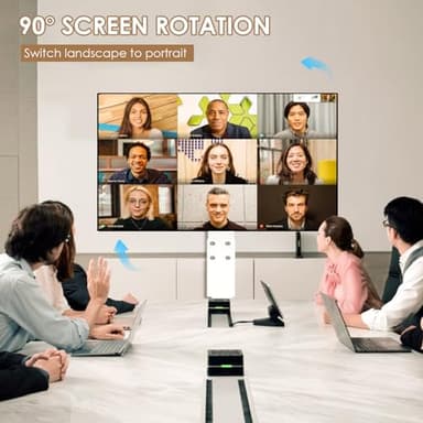 Neothm Rolling TV Stand with Power Outlet for 32-75 Inch TVs up to 110 lbs, Tilt & Swivel Mobile TV Stand on Wheels Portrait Height Adjustable Mobile TV Cart with Wood Shelf, Max VESA 600x400mm White - Image 3