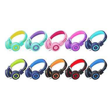 ELECDER i37 Kids Headphones Children Girls Boys Teens Foldable Adjustable On Ear Headphones 3.5mm Jack Compatible Cellphones Computer MP3/4 Kindle School Tablet Rose/Pink - Image 6