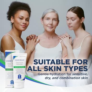 Vanicream Daily Facial Moisturizer With Ceramides and Hyaluronic Acid - Formulated Without Common Irritants for Those with Sensitive Skin, 3 fl oz (Pack of 1) - Image 6