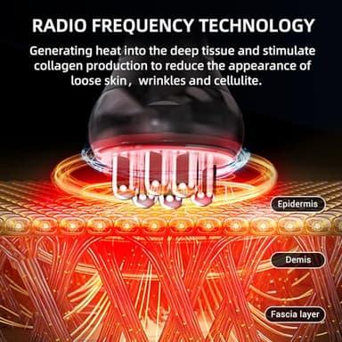 MEIQIER sens for Improvement in The Appearance of Cellulite Device Cellulite Massager Radio Frequency, White - Image 6