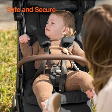 MAMAZING Lightweight Baby Travel Stroller with Carbon Fiber Frame, Compact & Airplane-Friendly, One-Handed Folding Design, 11.6 lbs, Perfect for Toddlers, Jet - Image 8