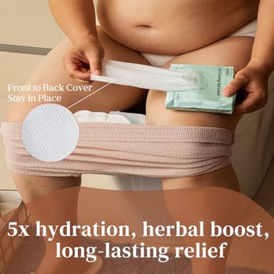 Glamommy Postpartum Recovery Essentials Kit for Women, Labor & Delivery Postpartum Care, Peri Bottle, Cooling Spray, Disposable Postpartum Underwears, Postpartum Pads, Hot&Cold Packs, Soothing Liners - Image 8