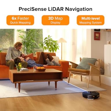 roborock Qrevo Pro Robot Vacuum and Mop with FlexiArm Design Edge Mopping, Dynamic Hot Water Mop Washing and Drying, Intelligent Dirt Detection, 7,000 Pa Suction, Ideal for Carpets - Image 7