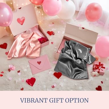 BEDELITE Satin Pillowcase for Hair and Skin, Super Soft and Cooling Similar to Silk Pillow Cases 2 Pack with Envelope Closure, Gift for Women Men(20"x36" King Size, Airy Blue) - Image 4