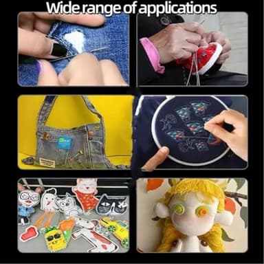 34PCS Big Eye Steel Needles Set, Stainless Steel Needle Hand Sharp Large Tool Cross Stitch Knitting Darning Yarn Long Thin Handmade Quilting Sewing Needles Kit for DIY Sewing Projects(2 * 36Set) - Image 6