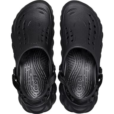 Crocs Unisex-Adult Echo Clog, Black, 12 Women/10 Men - Image 4