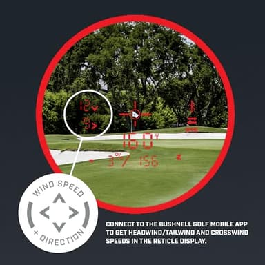 Bushnell Pro X3+ Golf Rangefinder with Wind Speed and Direction,1300 Yard Range,7X Magnification, Pin Locking with Visual Jolt - Image 6