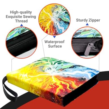 Trading Card Binder for TCG Cards, 9-Pocket Portable Card Collector Ablum Holder Book Fits 900 Cards with 50 Removable Sleeve, Waterproof BKM Card Binder Display Storage Carrying Cases for TCG-Storm - Image 3