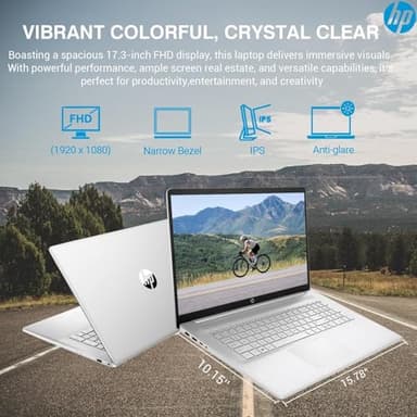 HP 2025 Pavilion Laptop, 17.3" FHD IPS Computer, 6-Core AMD Ryzen 5, 32GB RAM, 1.5TB Storage (1TB SSD + 500GB Ext), Wi-Fi 6, Webcam, Long Battery, HubxcelAccessory, Lifetime Office 2024 Windows 11 Pro - Image 7