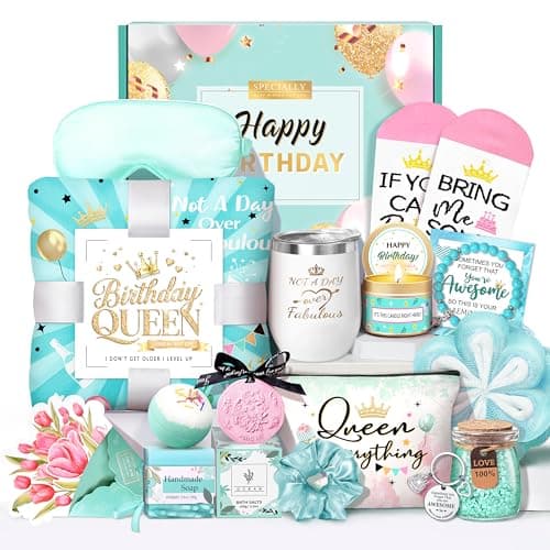 Birthday Gifts for Women, Best Friend Birthday Gifts for Women, Get Well Soon Gift Basket, Ocean Relaxing Spa Gifts Basket Care Package, Birthday Gifts for Woman, Coworkers, Sister, Mom & Wife - Image 1