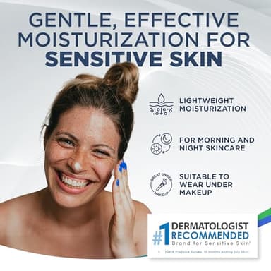 Vanicream Daily Facial Moisturizer With Ceramides and Hyaluronic Acid - Formulated Without Common Irritants for Those with Sensitive Skin, 3 fl oz (Pack of 1) - Image 2